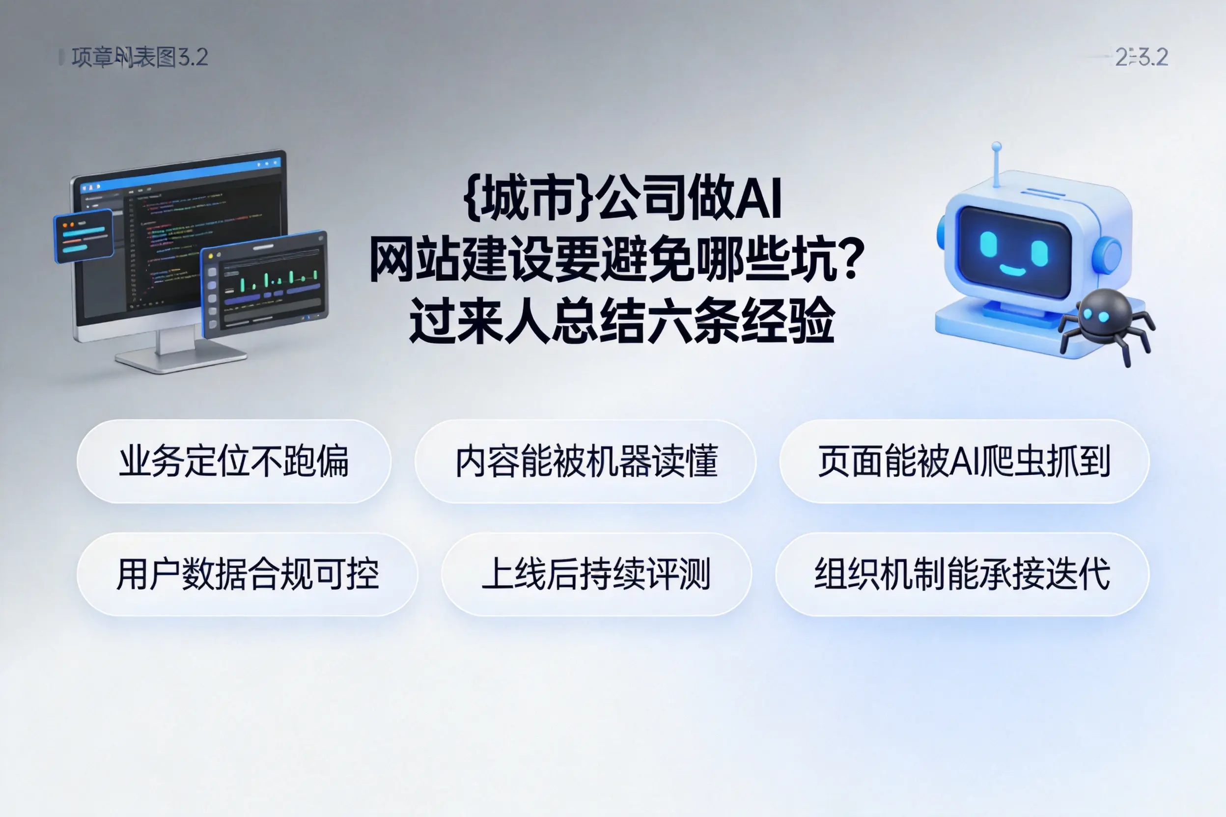 博尔塔拉公司做AI网站建设要避免哪些坑？过来人总结六条经验