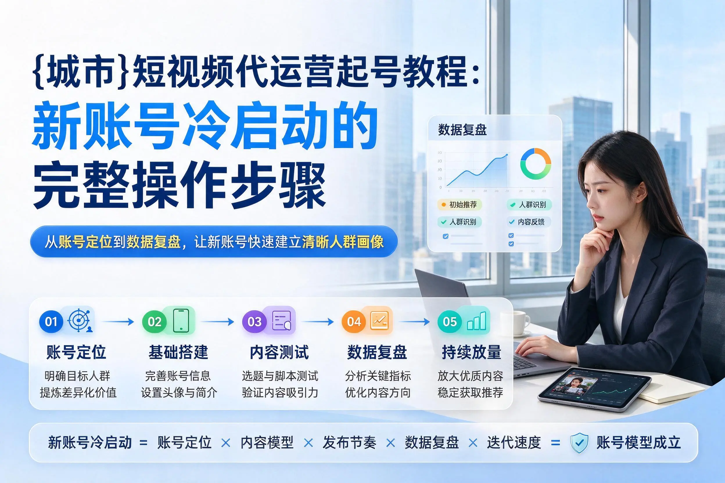 博尔塔拉短视频代运营起号教程：新账号冷启动的完整操作步骤