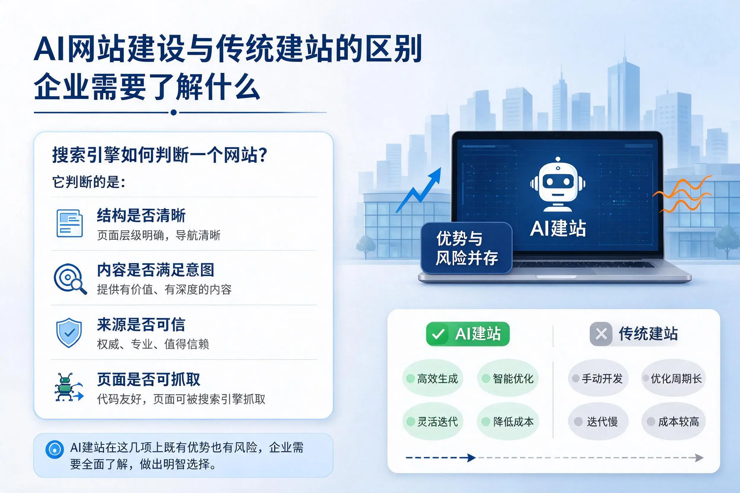 AI网站建设与传统建站的区别，博尔塔拉企业需要了解什么
