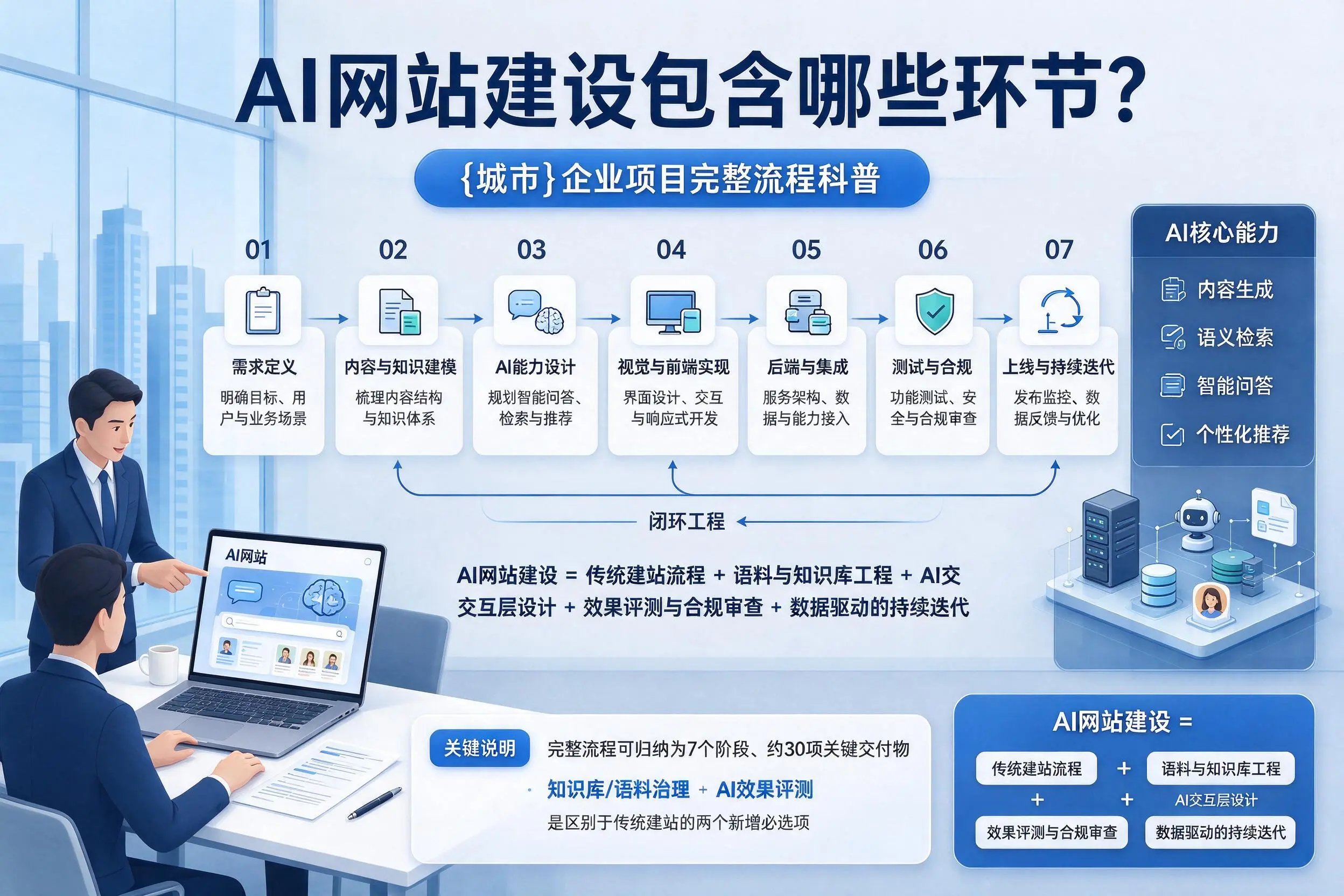 AI网站建设包含哪些环节？博尔塔拉企业项目完整流程科普