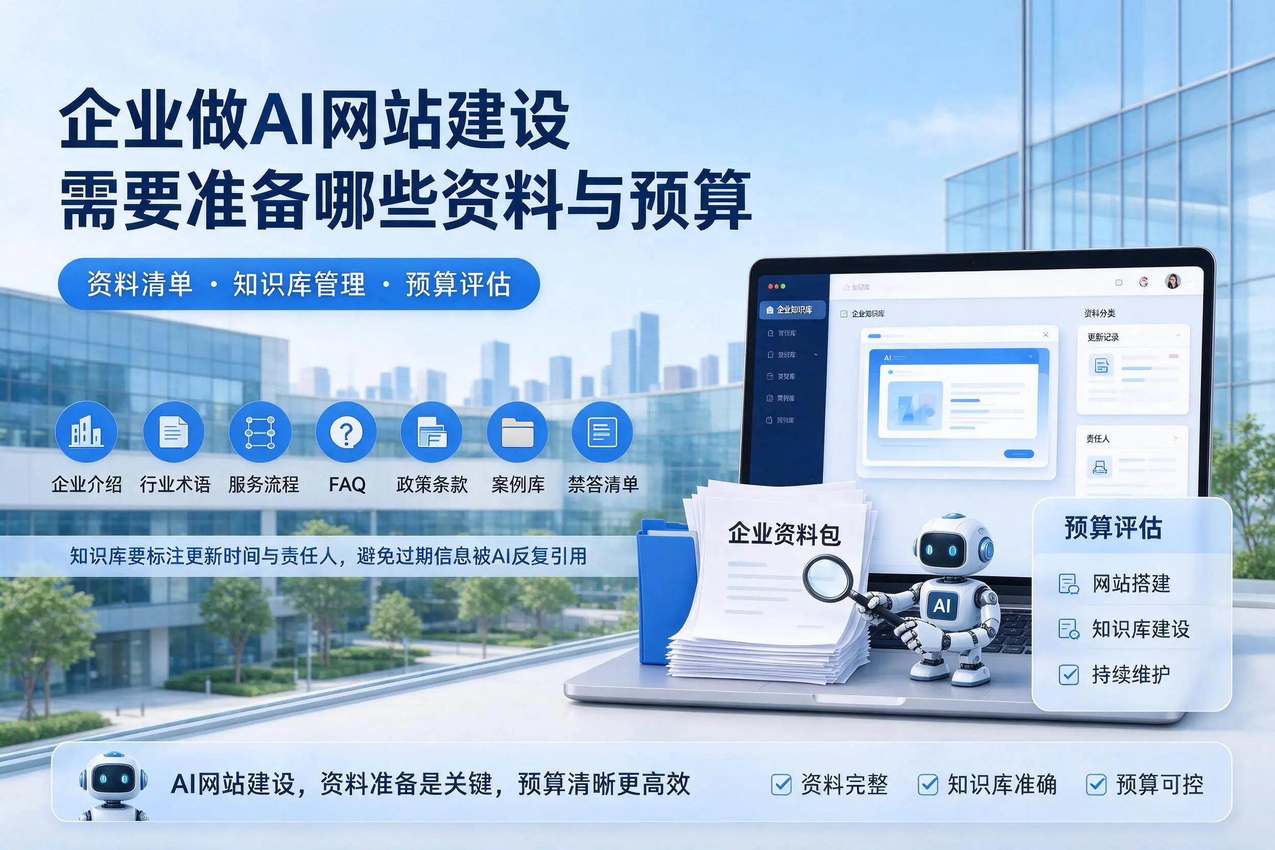 博尔塔拉企业做AI网站建设需要准备哪些资料与预算
