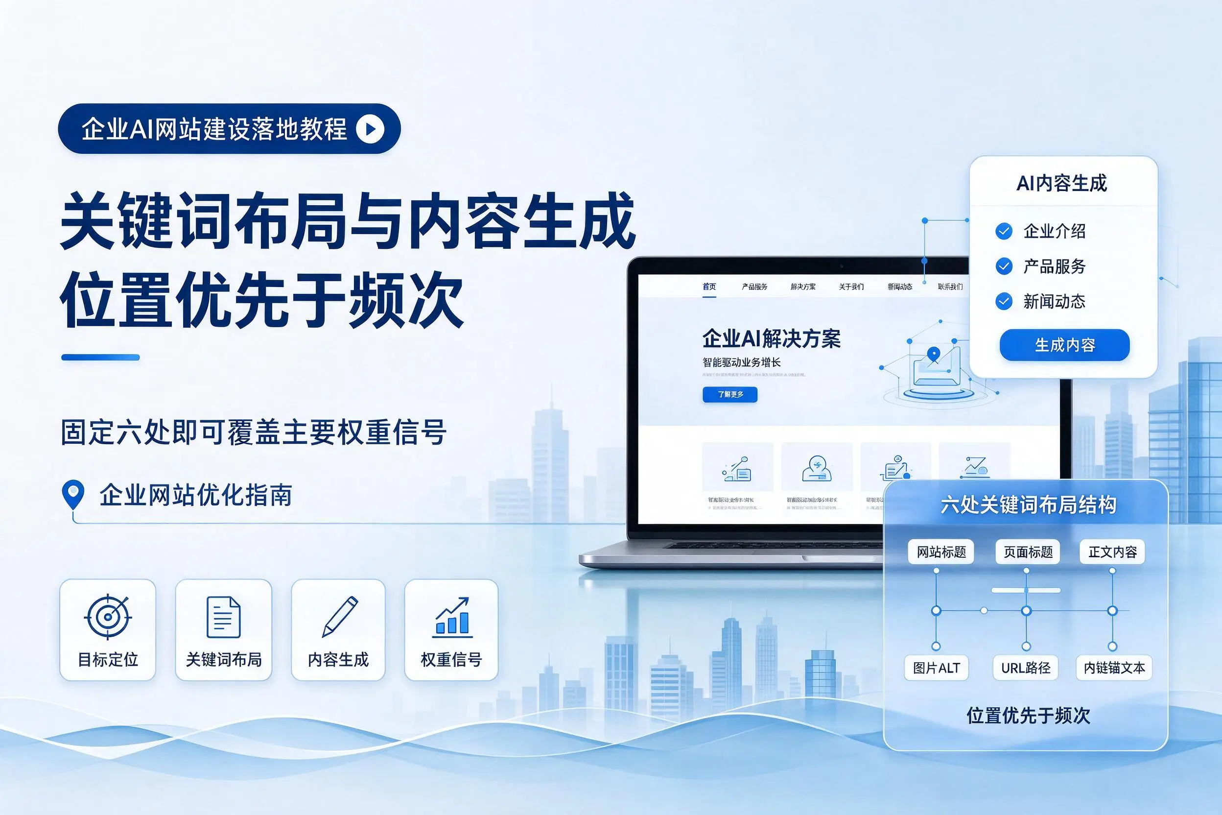 博尔塔拉企业AI网站建设落地教程:关键词布局与内容生成